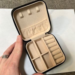 Black Jewelry box. Travel or keep at home